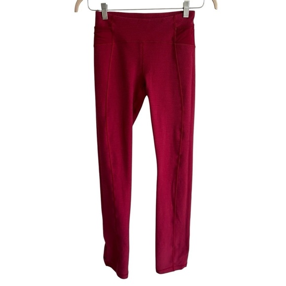 Lululemon Pedal Power Tight, Deepest Cranberry, Size 4 - Picture 9 of 16
